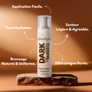 Application Facile Senteur Agréable Peau Hydratée Bronzage Naturel VEGAN Uniforme Longue Durée. Autobronzant naturel pour un bronzage sans soleil, effet doré et éclatant.